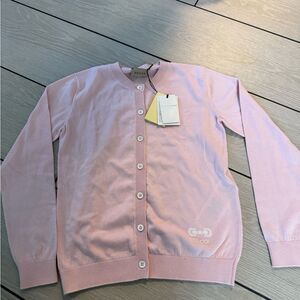 Brand new Gucci kids size 10 Light Pink Knit Cardigan will fit adults xs